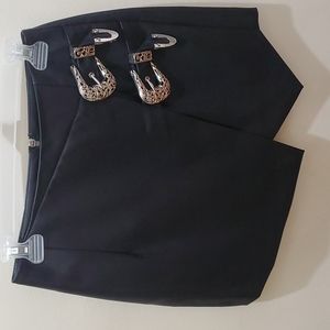 Black pleather skirt